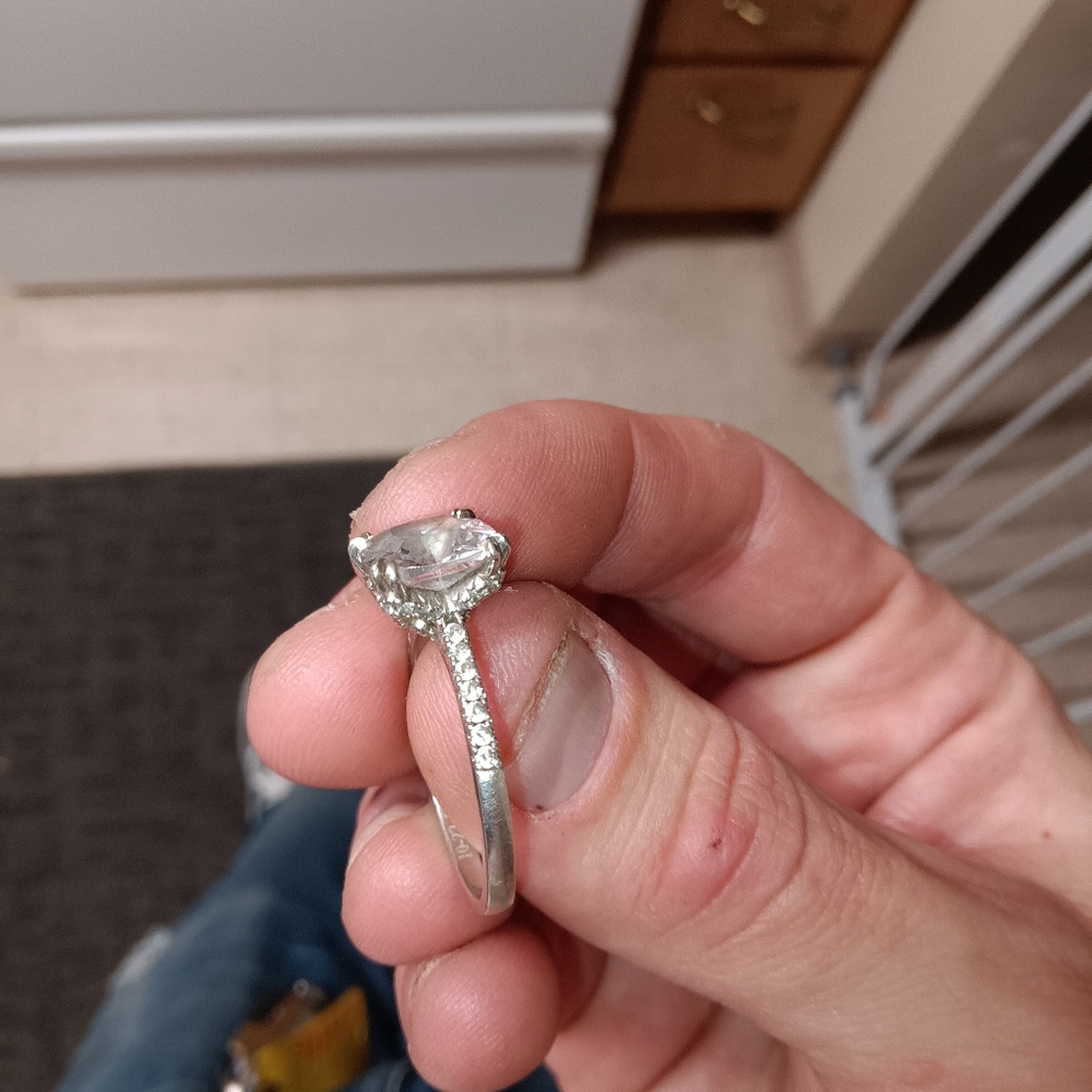 Two diamond rings size 11